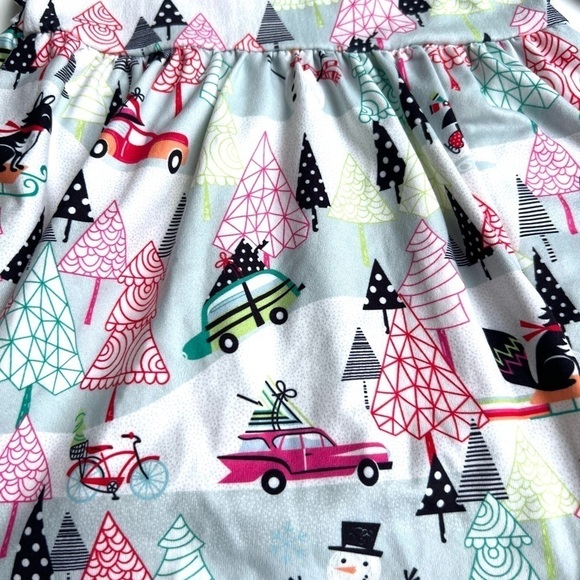 Toddler Winter holiday Christmas long sleeve A-line dress 2T dress - Picture 6 of 6